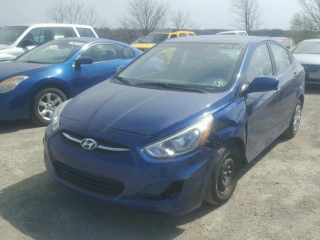 KMHCT4AE5GU093974 - 2016 HYUNDAI ACCENT SE BLUE photo 2