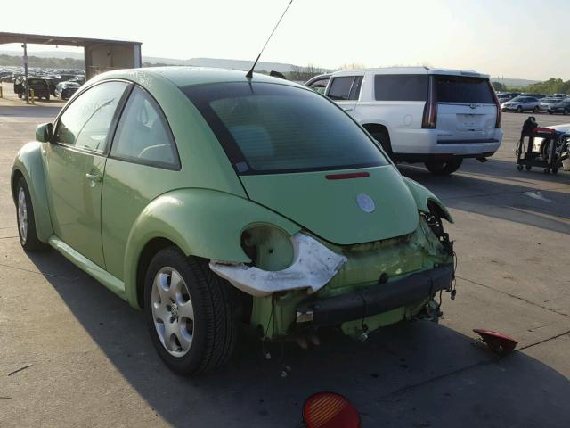 3VWCK21C33M425481 - 2003 VOLKSWAGEN NEW BEETLE მწვანე ფოტო 3