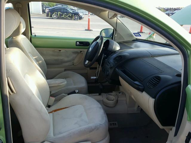 3VWCK21C33M425481 - 2003 VOLKSWAGEN NEW BEETLE მწვანე ფოტო 5