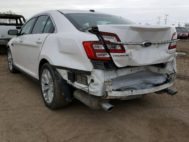 1FAHP2F88FG141153 - 2015 FORD TAURUS LIM WHITE photo 3