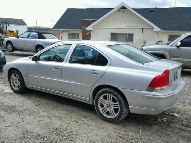 YV1RS592062541706 - 2006 VOLVO S60 2.5T SILVER photo 3