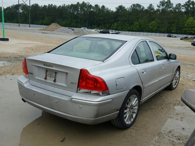 YV1RS592582686646 - 2008 VOLVO S60 2.5T SILVER photo 4