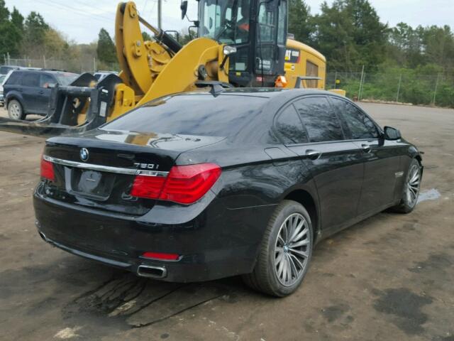 WBAKA8C53BCY36203 - 2011 BMW 750I BLACK photo 4