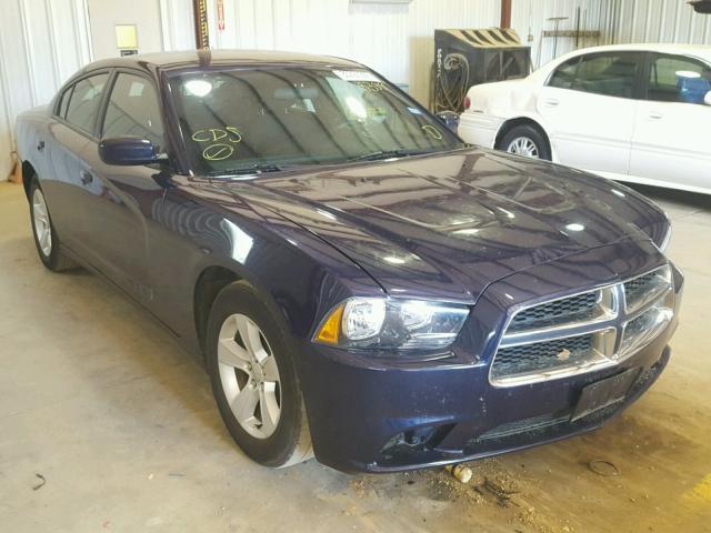 2C3CDXBG7DH678349 - 2013 DODGE CHARGER SE BLUE photo 1