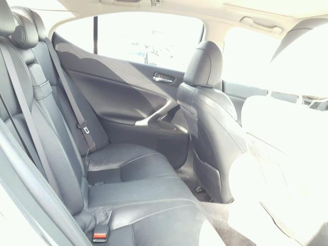 JTHBK262675040344 - 2007 LEXUS IS 250 CHARCOAL photo 6