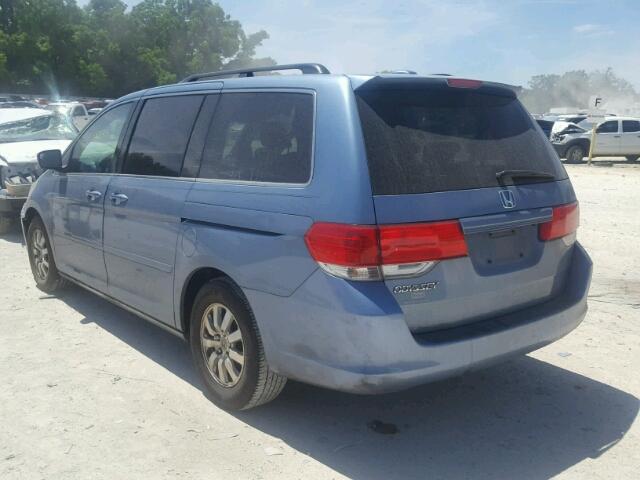 5FNRL3H6XAB080614 - 2010 HONDA ODYSSEY EX BLUE photo 3