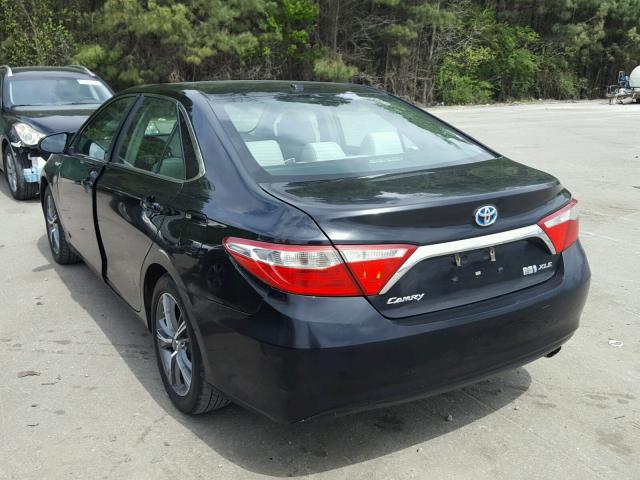 4T1BD1FK2FU144285 - 2015 TOYOTA CAMRY HYBR BLACK photo 3