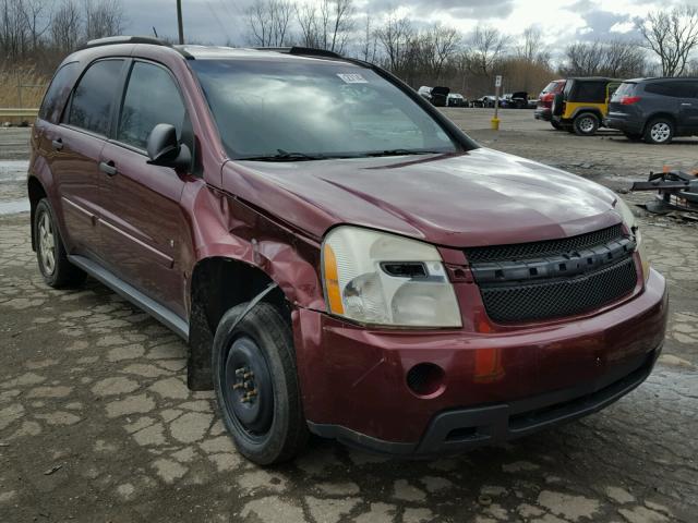 2CNDL13F876106580 - 2007 CHEVROLET EQUINOX LS BURGUNDY photo 1