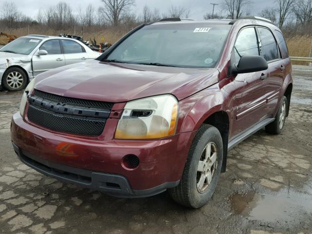 2CNDL13F876106580 - 2007 CHEVROLET EQUINOX LS BURGUNDY photo 2