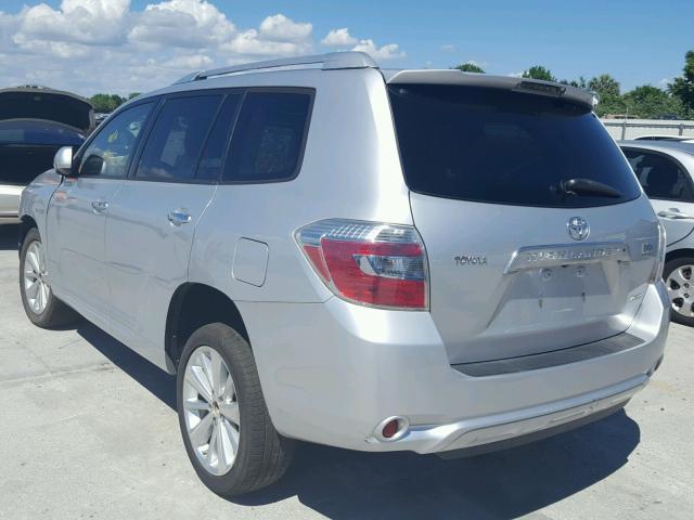 JTEEW44A092037254 - 2009 TOYOTA HIGHLANDER SILVER photo 3