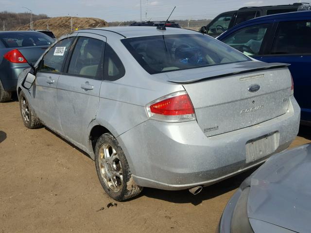 1FAHP35N58W119620 - 2008 FORD FOCUS SE SILVER photo 3