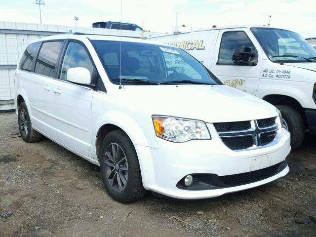 2C4RDGCG6HR760710 - 2017 DODGE GRAND CARA WHITE photo 1