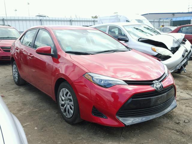 5YFBURHE3HP587216 - 2017 TOYOTA COROLLA L RED photo 1