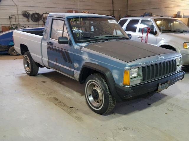 1JTHW6413HT093855 - 1987 JEEP COMANCHE BLUE photo 1