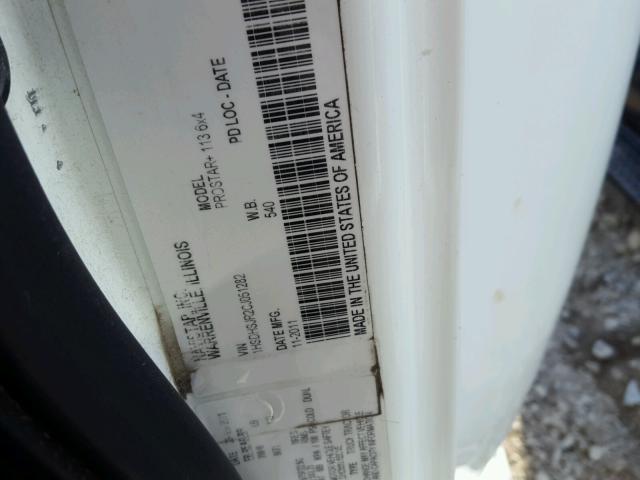 1HSDHSJR2CJ051282 - 2012 INTERNATIONAL PROSTAR أبيض صورة 10