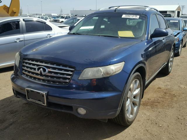 JNRBS08W85X402441 - 2005 INFINITI FX45 BLUE photo 2