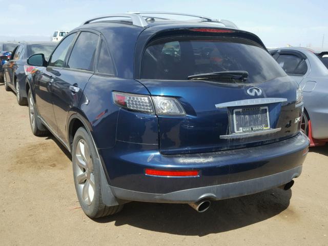 JNRBS08W85X402441 - 2005 INFINITI FX45 BLUE photo 3