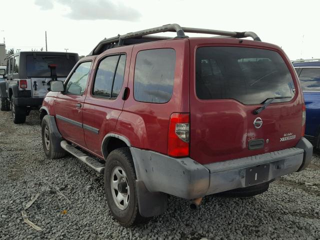 5N1DD28T23C678327 - 2003 NISSAN XTERRA XE RED photo 3