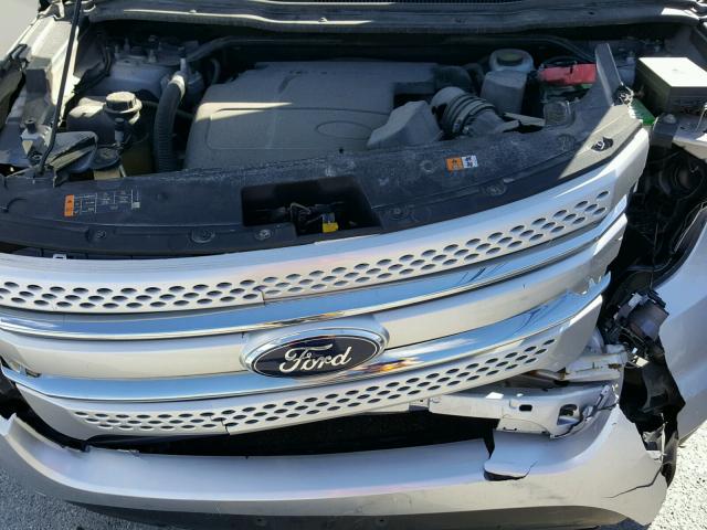 1FM5K8D83DGA35901 - 2013 FORD EXPLORER X SILVER photo 7