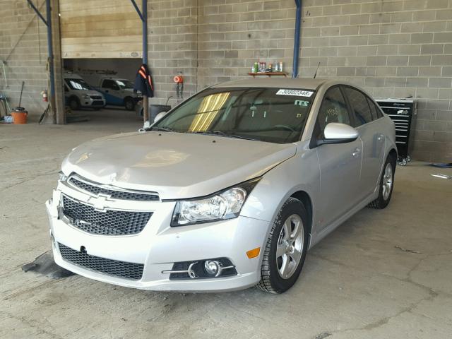 1G1PF5SC4C7365237 - 2012 CHEVROLET CRUZE LT SILVER photo 2