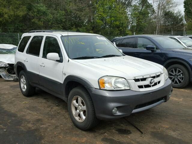 4F2CZ06116KM08376 - 2006 MAZDA TRIBUTE S WHITE photo 1