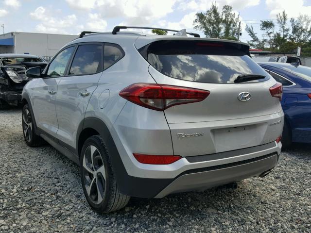 KM8J33A21GU266669 - 2016 HYUNDAI TUCSON LIM SILVER photo 3