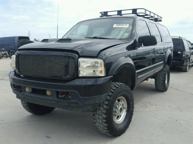 1FMSU43F52EC75644 - 2002 FORD EXCURSION BLACK photo 2