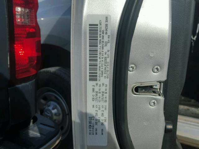3C6UR4HL8FG625898 - 2015 RAM 2500 ST SILVER photo 10