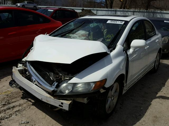 1HGFA16826L050952 - 2006 HONDA CIVIC EX WHITE photo 2