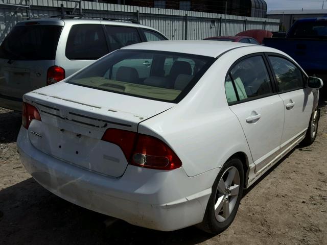 1HGFA16826L050952 - 2006 HONDA CIVIC EX WHITE photo 4