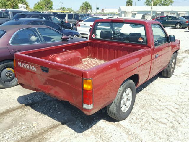 1N6SD11S3RC389924 - 1994 NISSAN TRUCK BASE RED photo 4