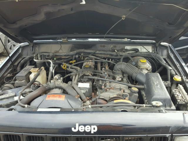 1J4FF58SXYL176909 - 2000 JEEP CHEROKEE C BLACK photo 7