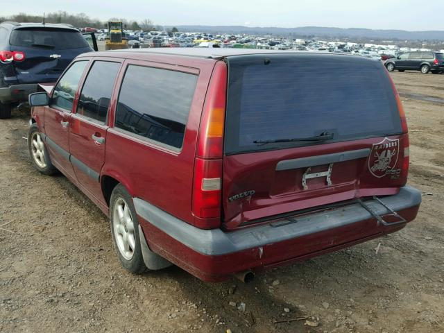 YV1LW5518S2149705 - 1995 VOLVO 850 BASE MAROON photo 3