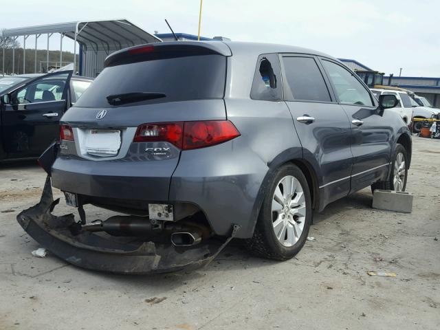 5J8TB2H29BA000182 - 2011 ACURA RDX GRAY photo 4