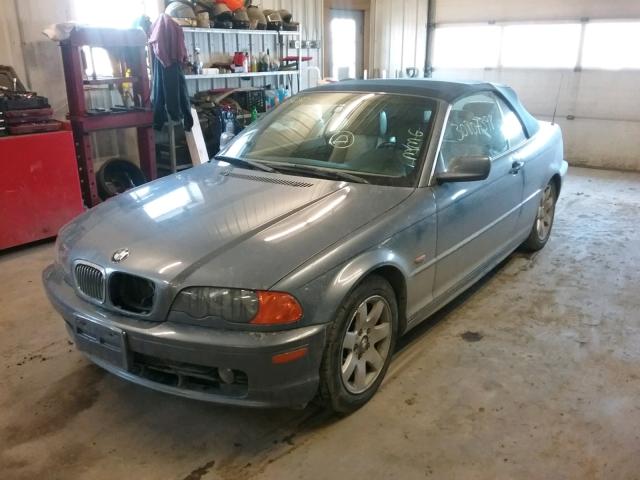 WBABS33481JY51720 - 2001 BMW 325 CI GRAY photo 2