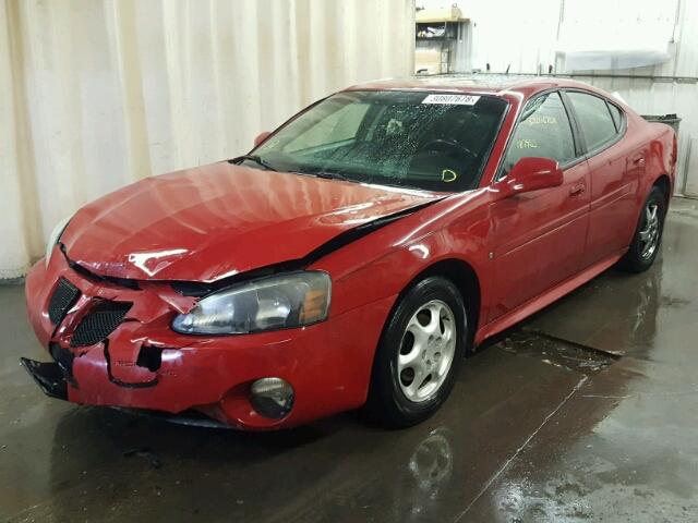 2G2WP552381165042 - 2008 PONTIAC GRAND PRIX RED photo 2