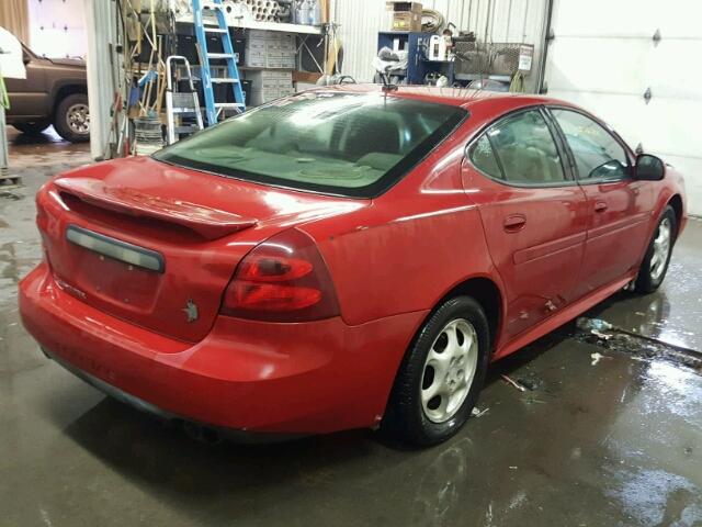 2G2WP552381165042 - 2008 PONTIAC GRAND PRIX RED photo 4