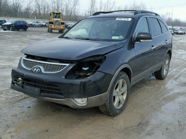 KM8NUDCC2AU115907 - 2010 HYUNDAI VERACRUZ G BLACK photo 2