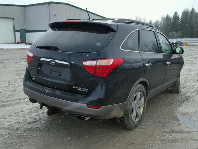 KM8NUDCC2AU115907 - 2010 HYUNDAI VERACRUZ G BLACK photo 4