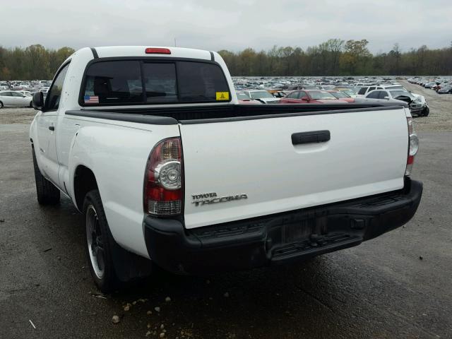 5TENX22N49Z646922 - 2009 TOYOTA TACOMA WHITE photo 3