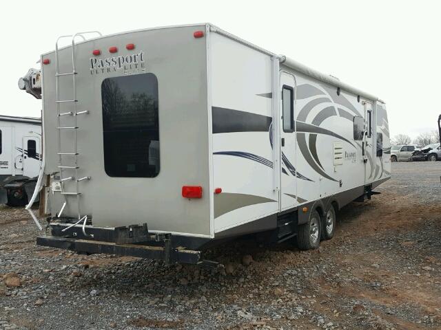 4YDT32F20ET412091 - 2014 KEYSTONE PASSPORT თეთრი ფოტო 4