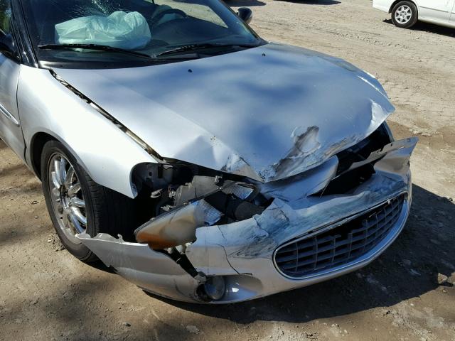 1C3EL65R23N543160 - 2003 CHRYSLER SEBRING LI SILVER photo 9