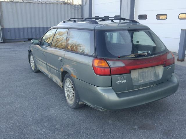 4S3BH635436302128 - 2003 SUBARU LEGACY L GREEN photo 3