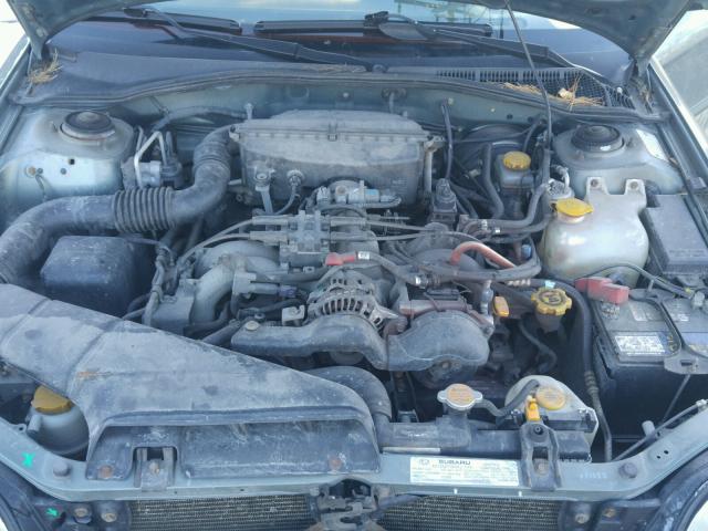 4S3BH635436302128 - 2003 SUBARU LEGACY L GREEN photo 7