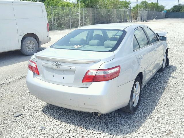 4T1BE46K47U651933 - 2007 TOYOTA CAMRY NEW SILVER photo 4