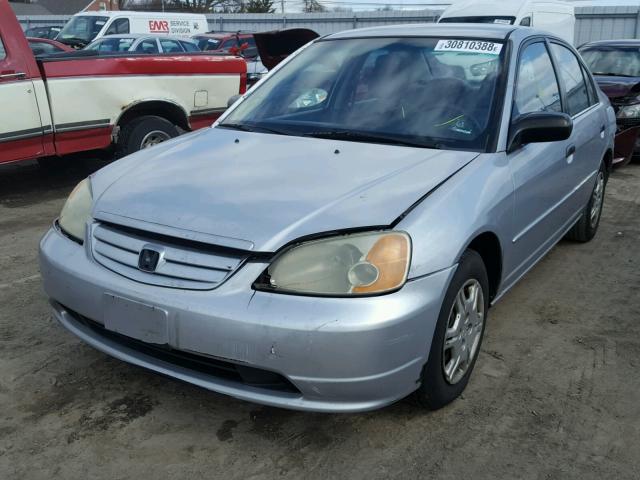 2HGES16541H543116 - 2001 HONDA CIVIC LX WHITE photo 2