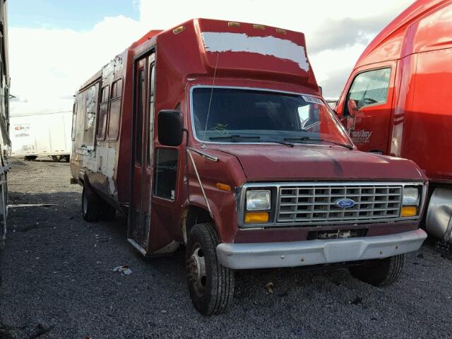 1FDKE37G5LHB67891 - 1990 FORD ECONOLINE RED photo 1