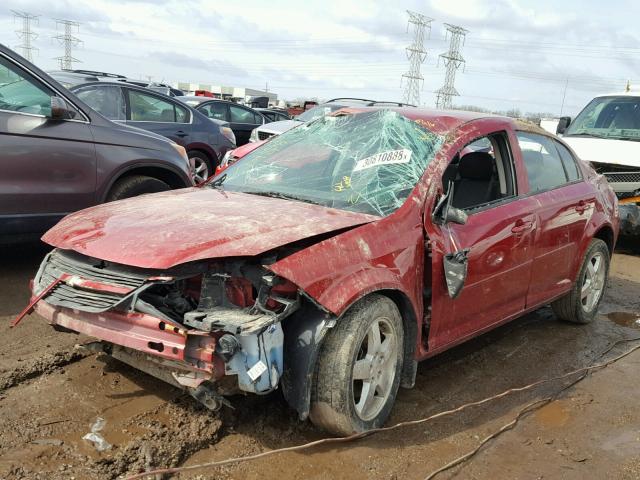 1G1AF5F50A7189799 - 2010 CHEVROLET COBALT 2LT RED photo 2