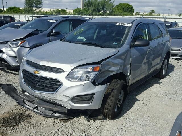 2GNALBEK9H1529827 - 2017 CHEVROLET EQUINOX LS SILVER photo 2