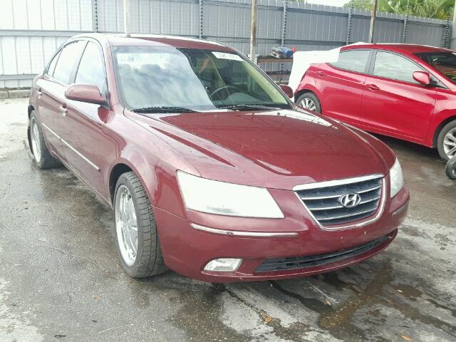 5NPEU46F69H450037 - 2009 HYUNDAI SONATA SE BURGUNDY photo 1